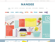 Tablet Screenshot of nandeestationery.com
